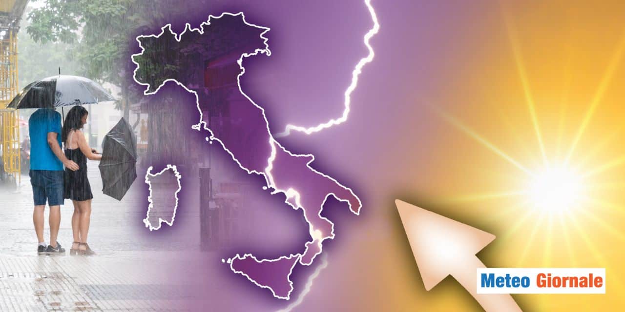 Meteo: week-end shock tra caldo estremo e temporali