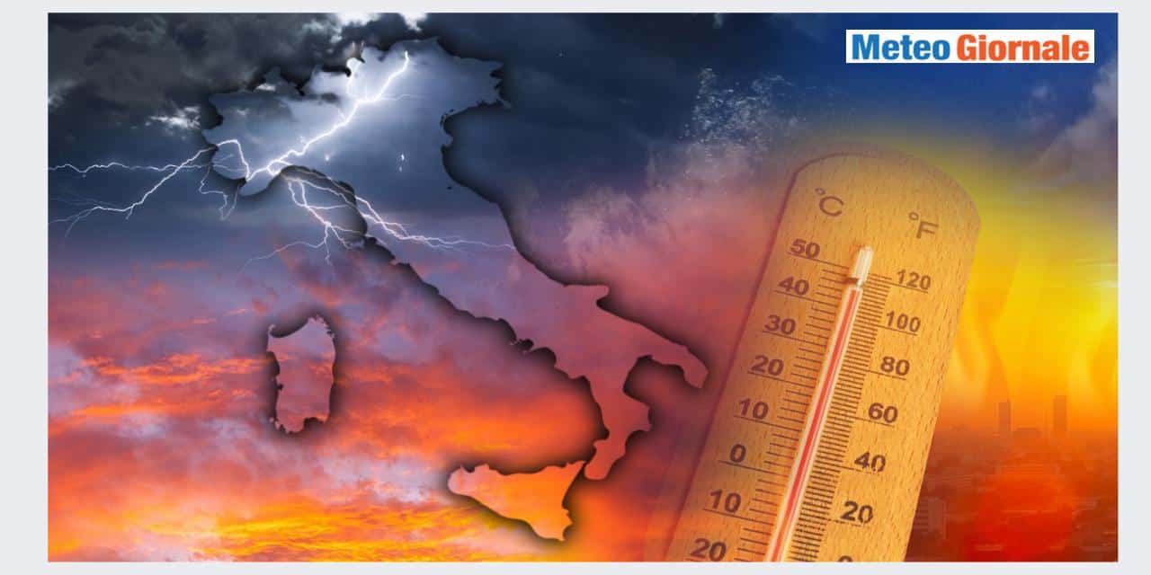 Meteo WEEKEND di canicola, ma spazio ancora ai TEMPORALI