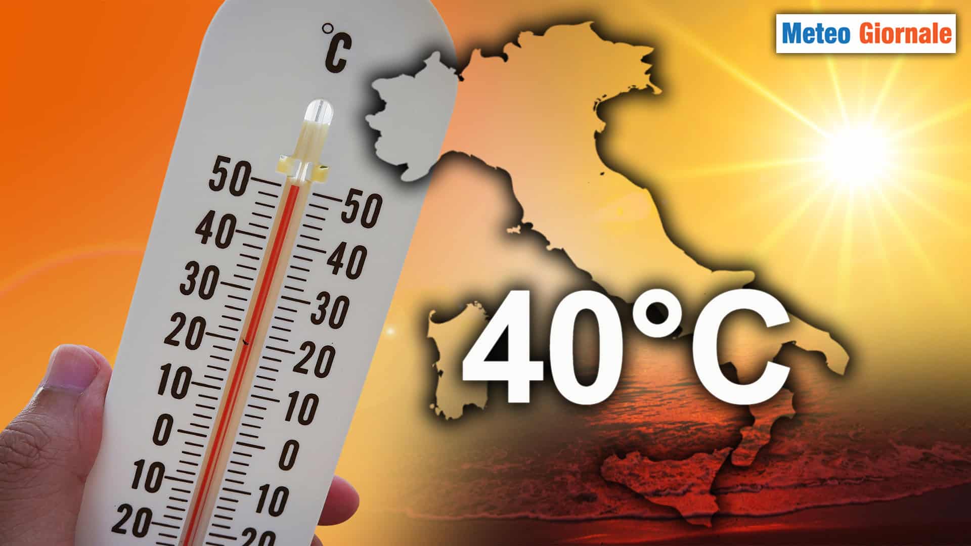 Eccoli, i 40°C. Ci mancavano le anomalie METEO? Neanche un po'