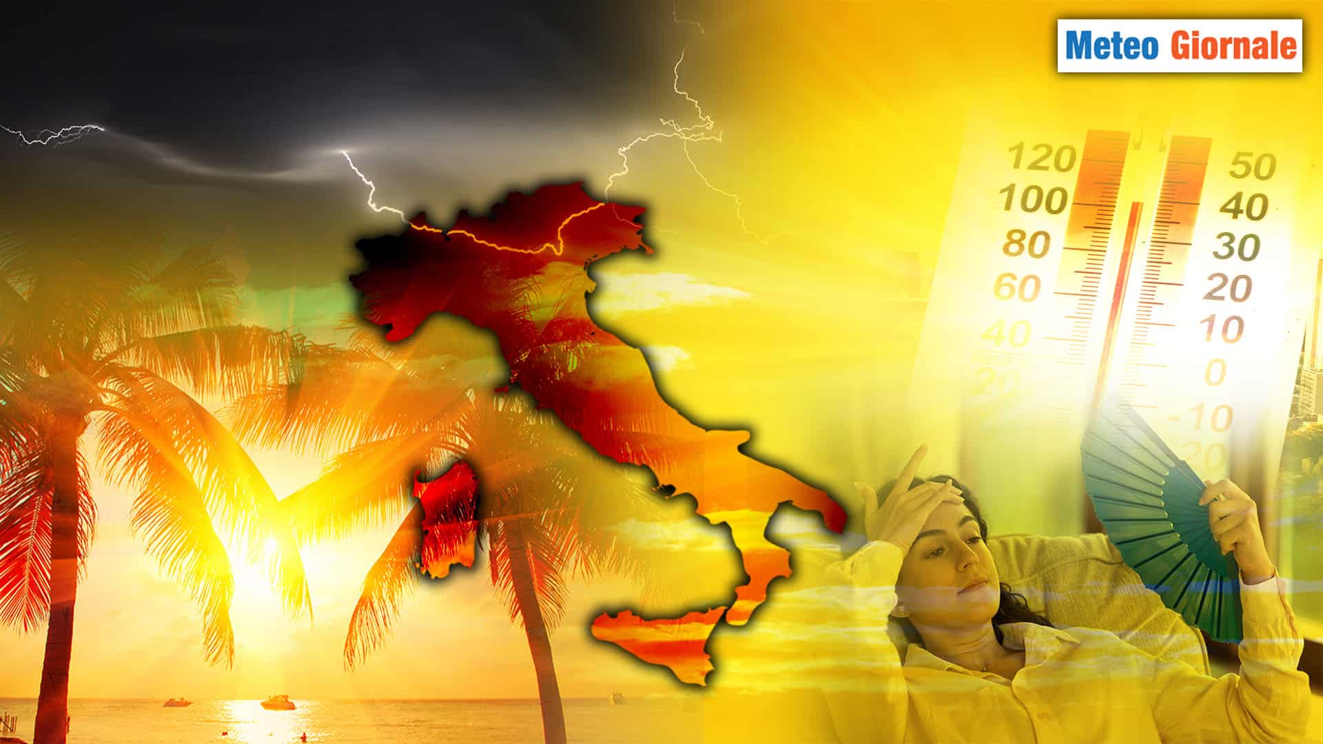 Weekend: Ondata di calore senza tregua, l’Italia tra Afa e Temporali isolati