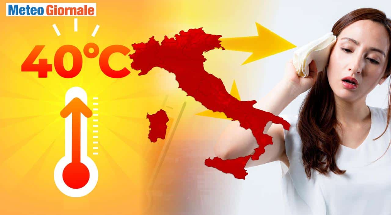 Meteo: prepariamoci a picchi record, mezza Italia salirà oltre i 40 gradi