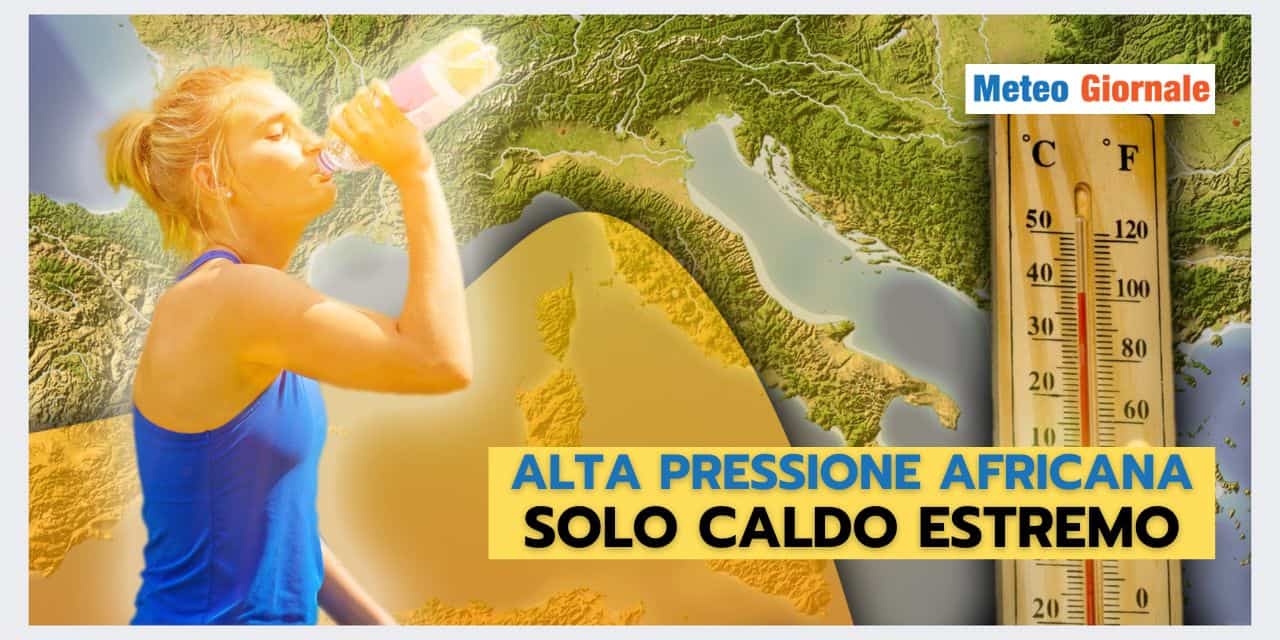 CALDO ESTREMO: la mancanza dell'ANTICICLONE DELLE AZZORRE ha distrutto il meteo