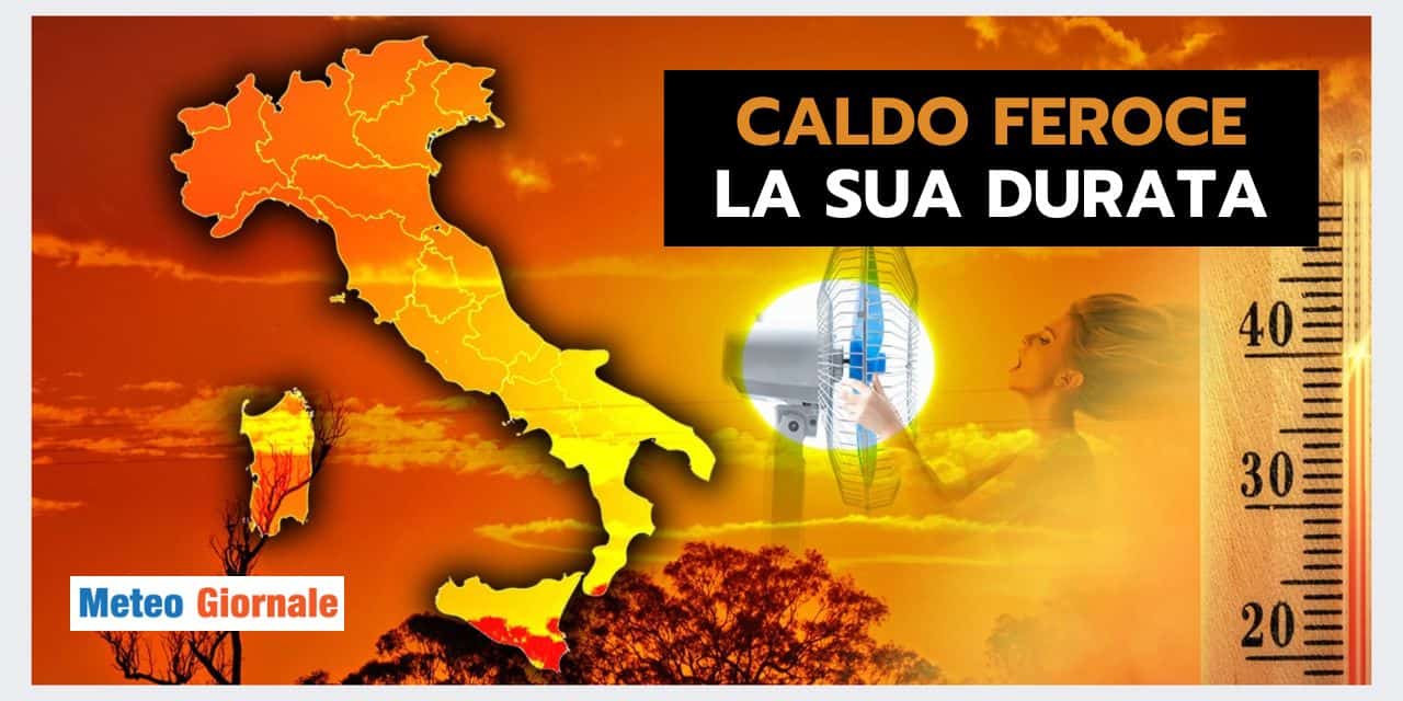 CALDO SENZA TREGUA: meteo africano a manetta