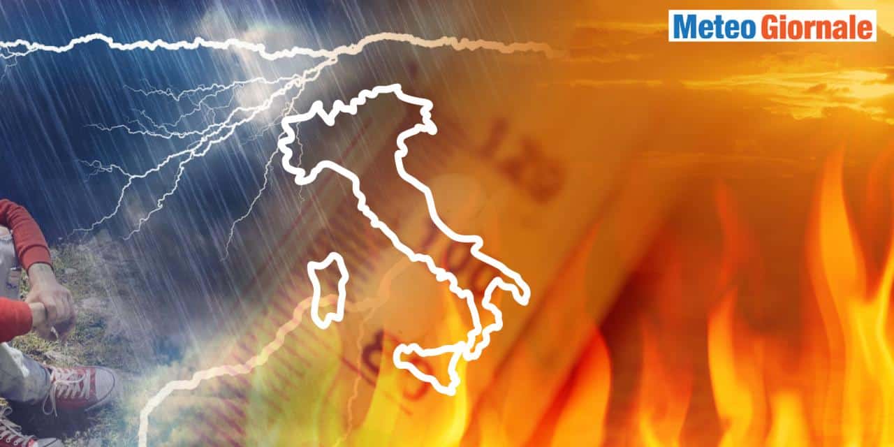 Meteo: imminente assalto temporali improvviso e pericolo grandine