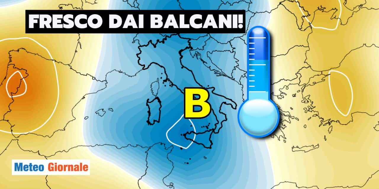 Meteo: ribaltone inatteso, prossima settimana freddo dai Balcani!