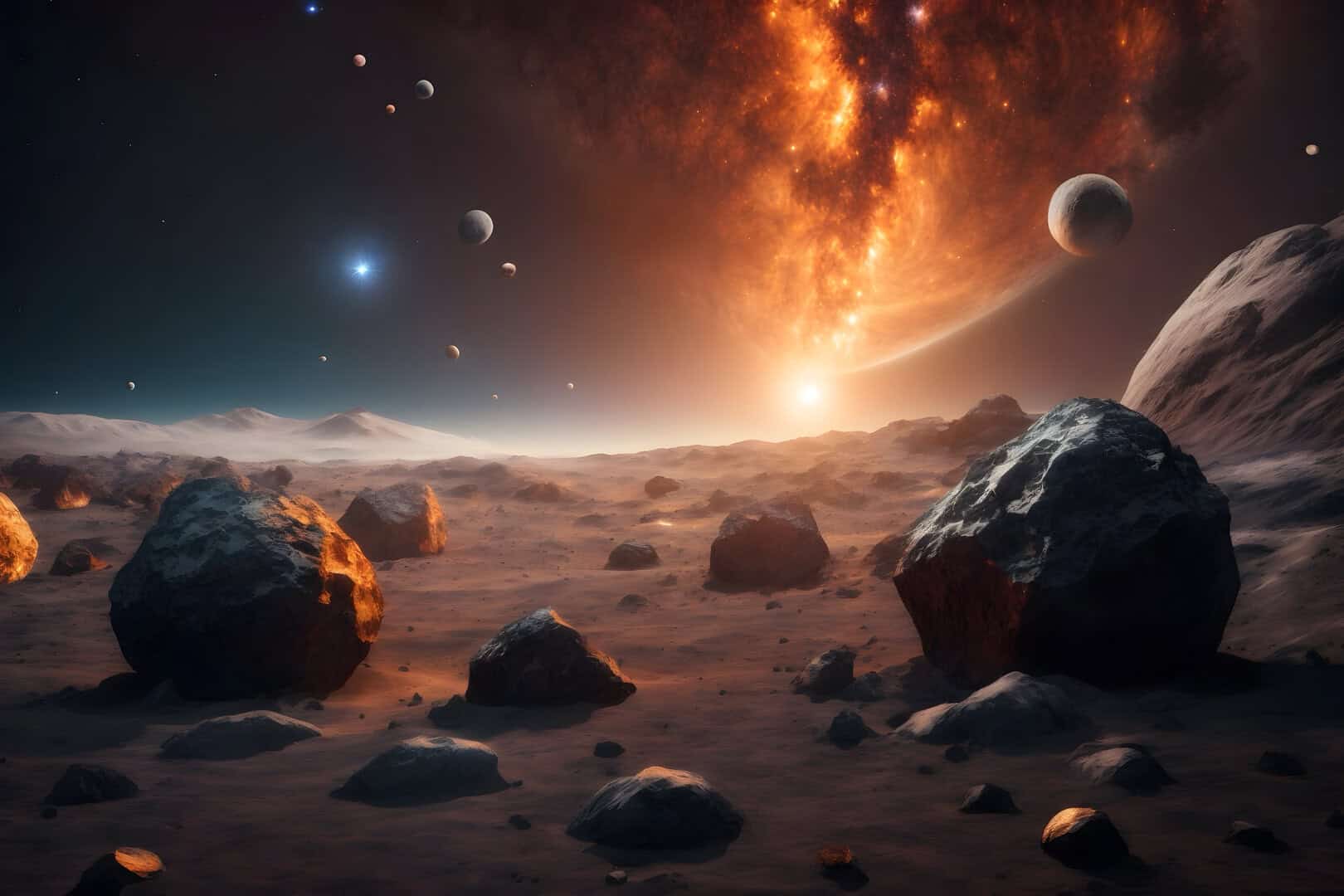 marte impatto asteroidi minaccia costante