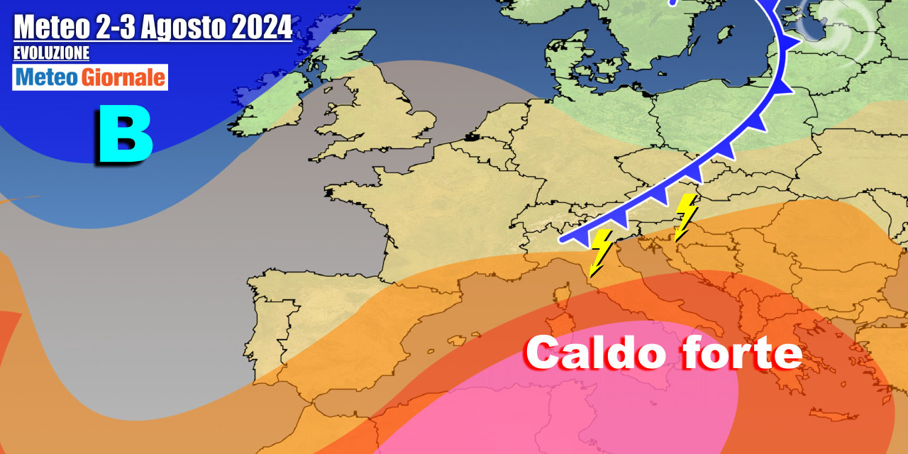 Fronte temporalesco verso il Nord