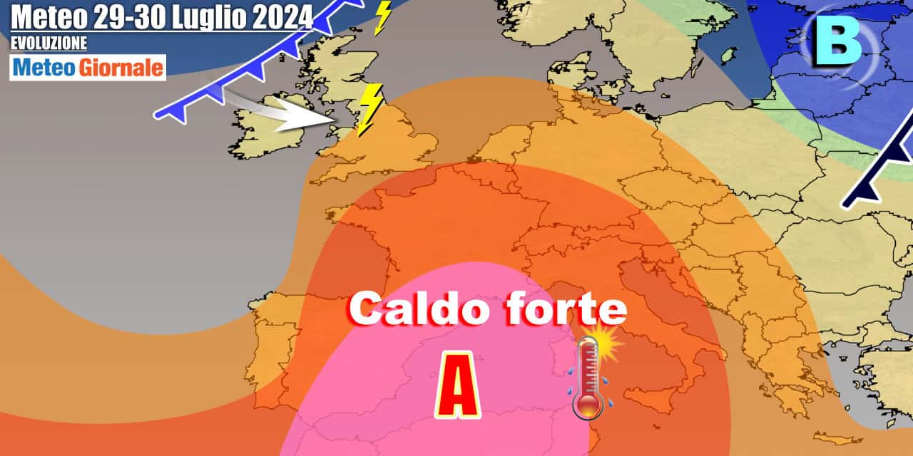 Meteo Italia: fine Luglio di potente calura, poi cambia qualcosa