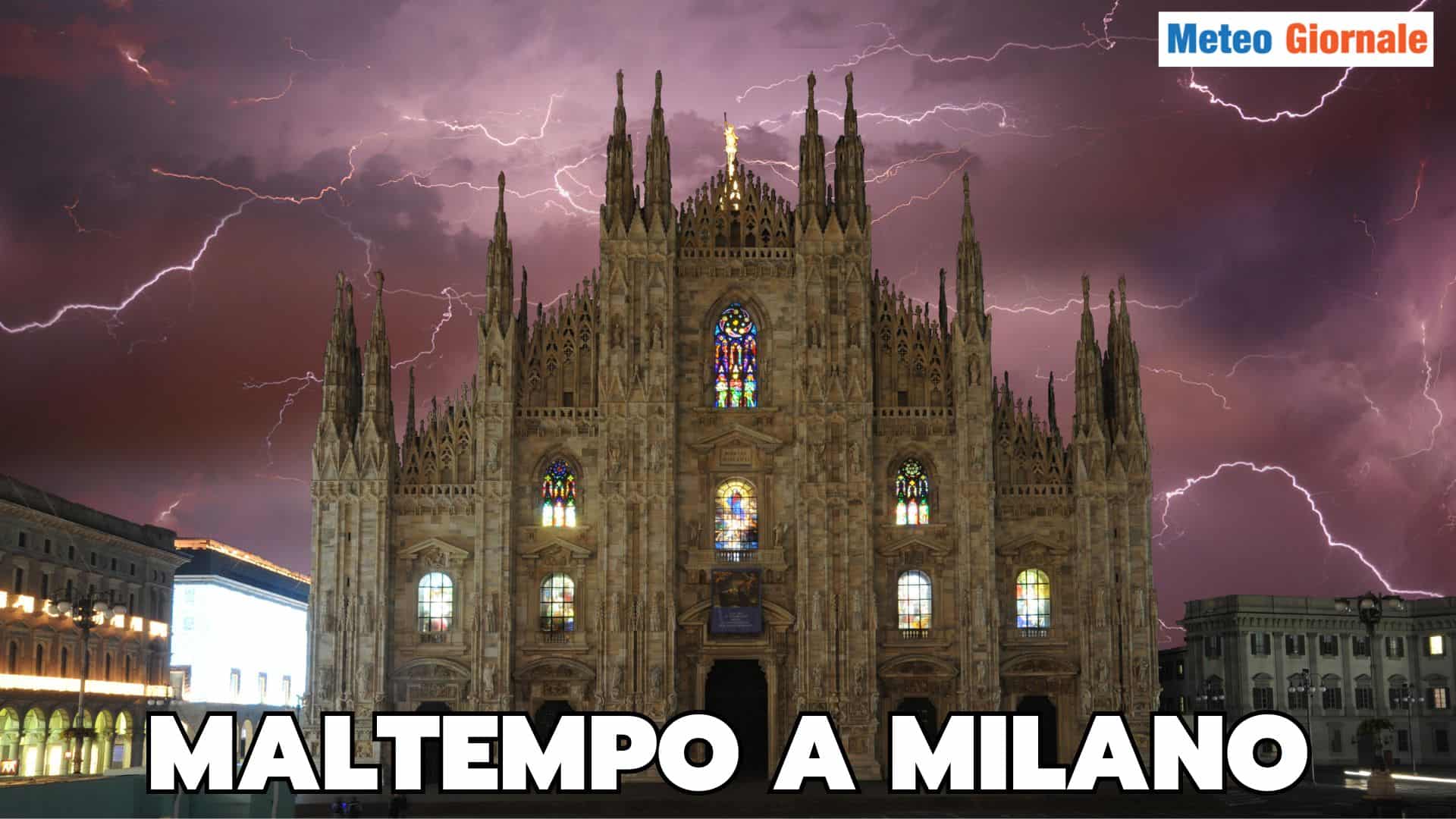 Meteo Milano, rischio nubifragi da stanotte e domenica. Possibile grandine