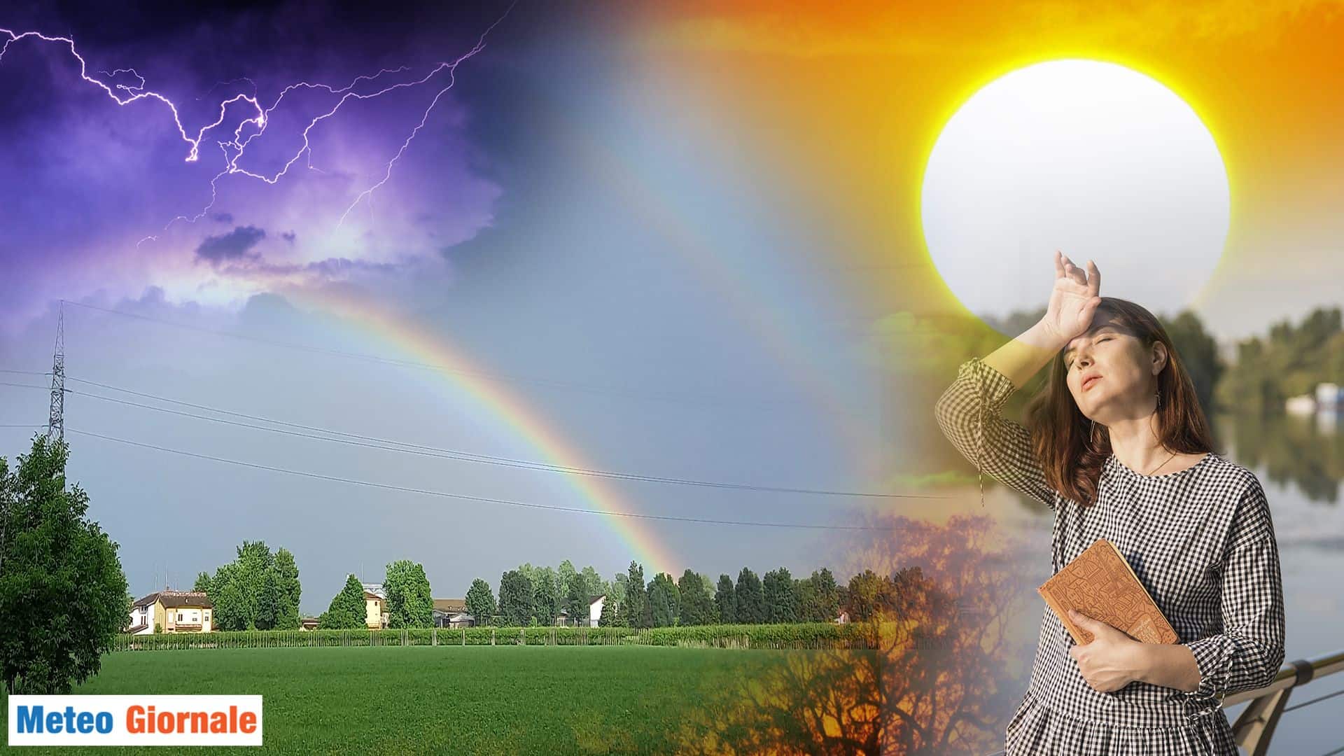 Previsioni Meteo soleggiato e caldo, di nuovo forti temporali al Nord Italia