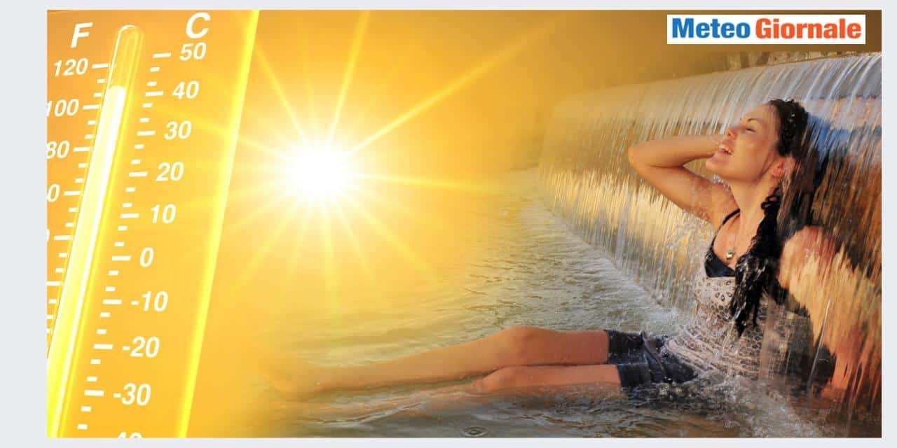 METEO: settimana MOLTO CALDA con picchi a 40°C, la durata