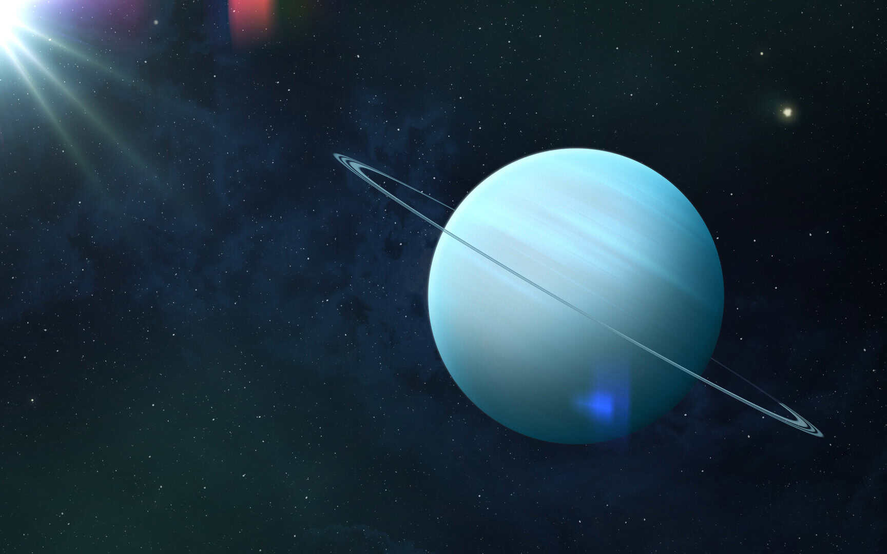 Ingorghi di particelle attorno a Urano potrebbero risolvere il mistero delle sue deboli fasce radioattive