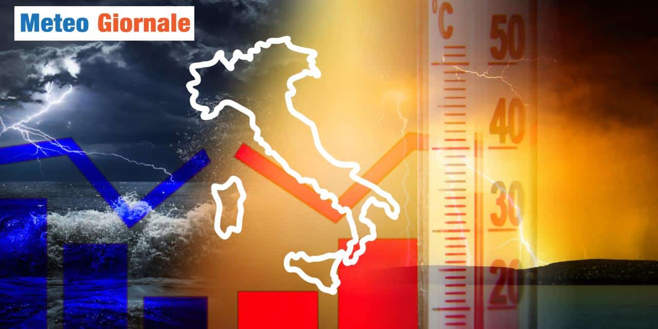 Meteo Weekend: cambia la previsione, meno caldo e più temporali. MAPPE Ecmwf
