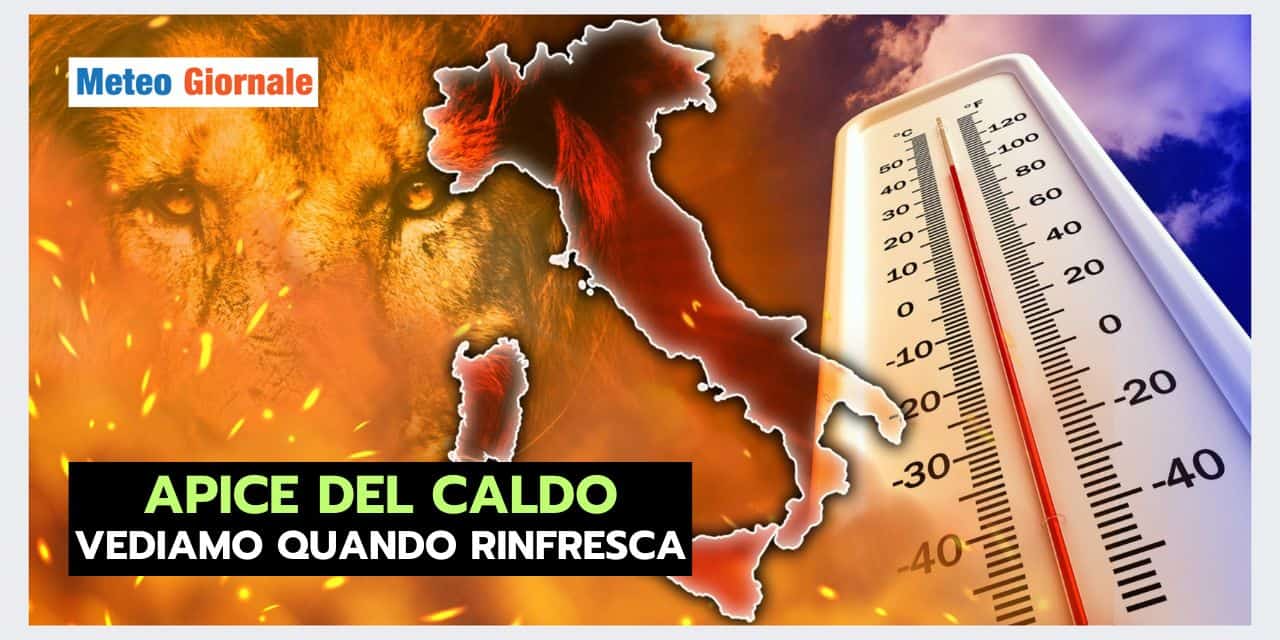 Culmine del CALDO, quando i prossimi cambiamenti meteo?