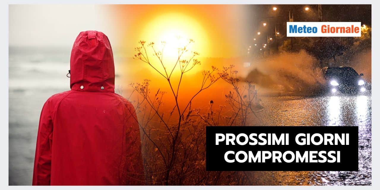 Meteo prossimi giorni: vacanze compromesse