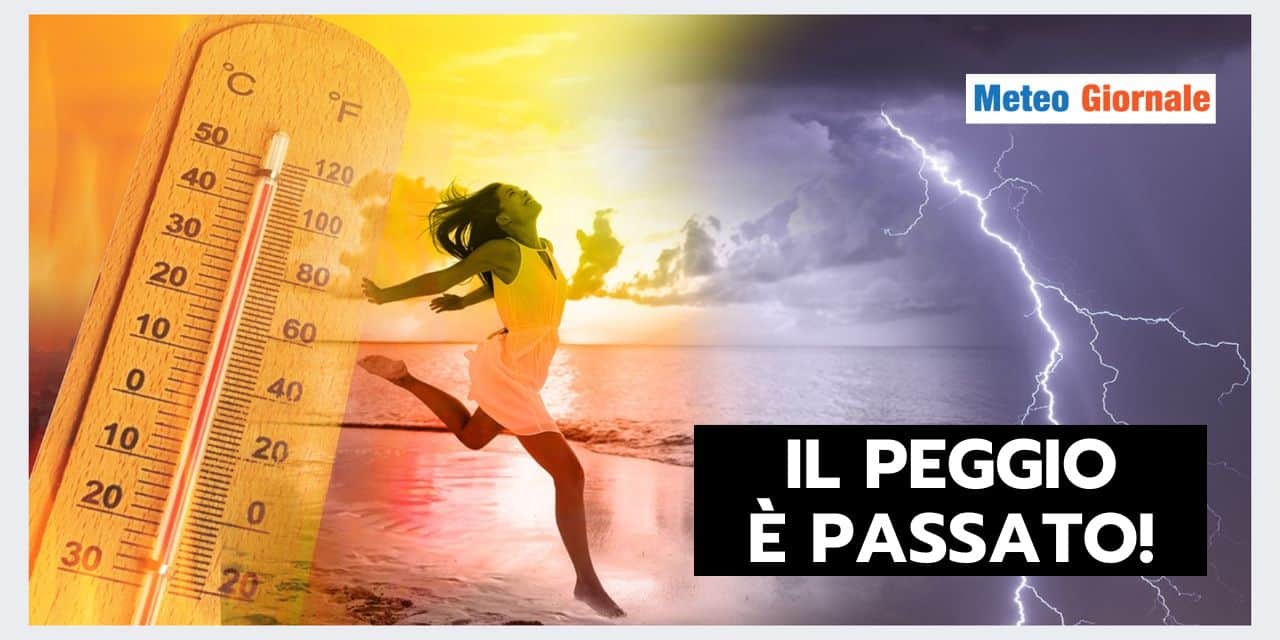 Evoluzione meteo: il peggio è passato!