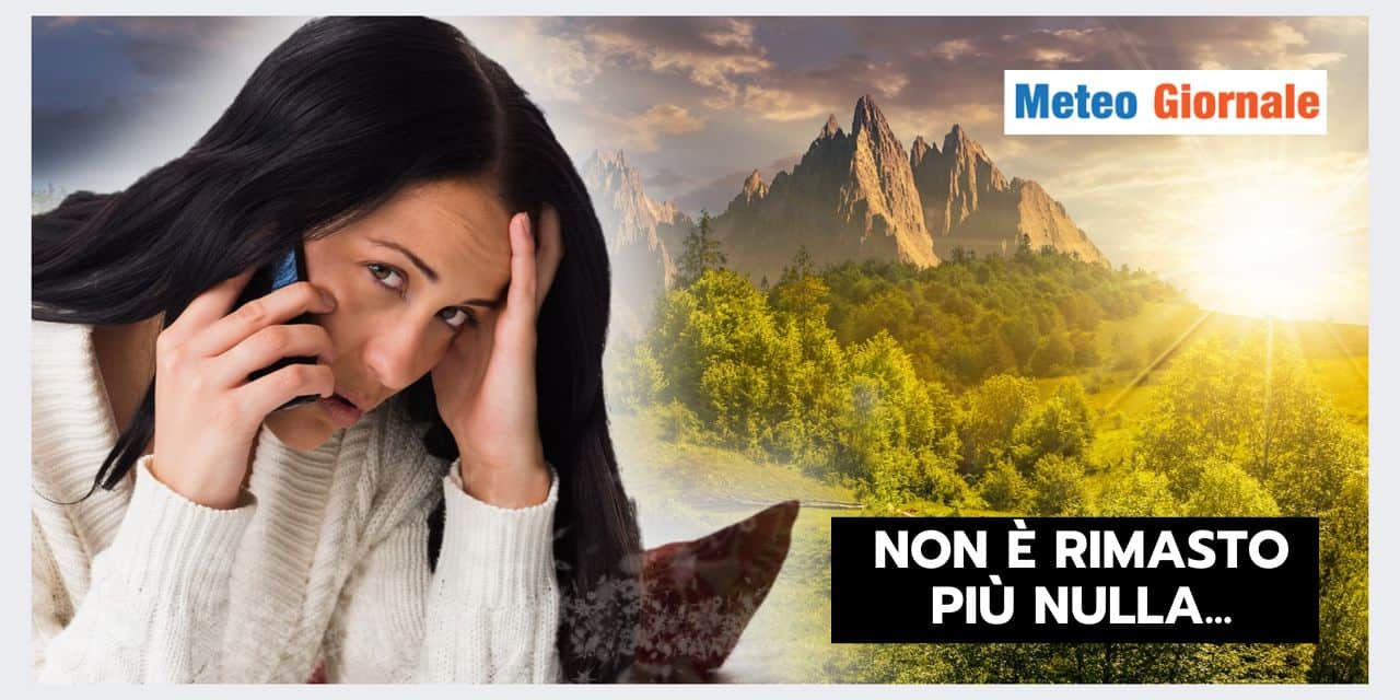 PERDITE nei GHIACCIAI, il meteo estivo ha rovinato tutto