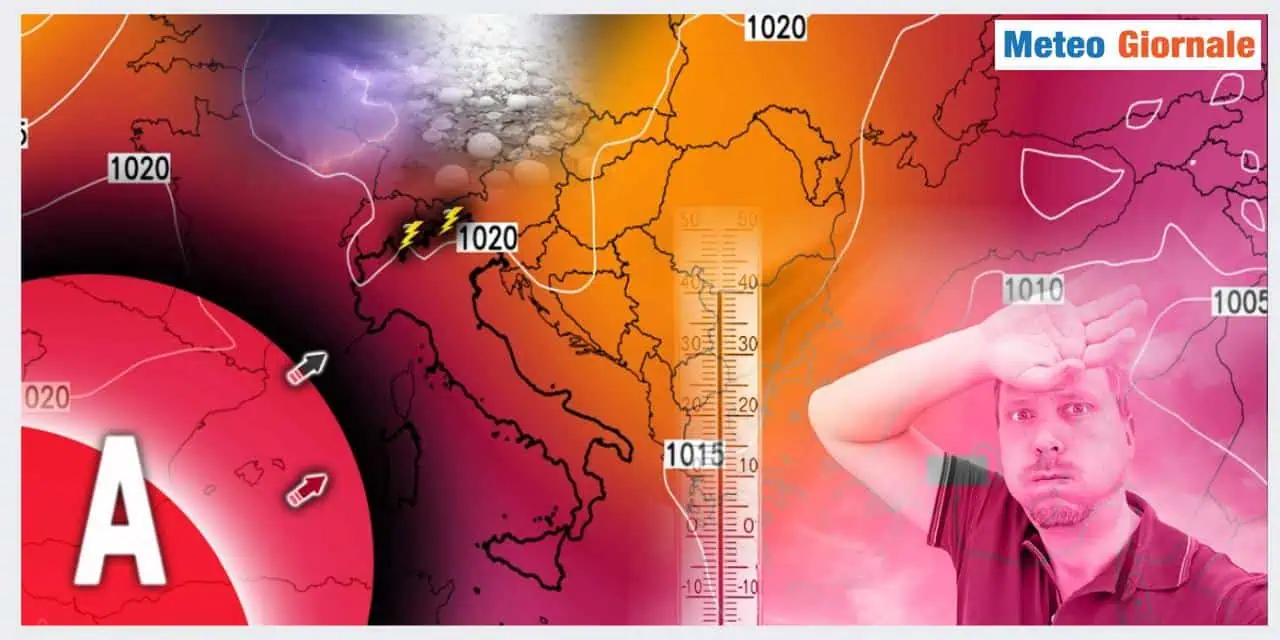 Anticiclone africano dominatore assoluto