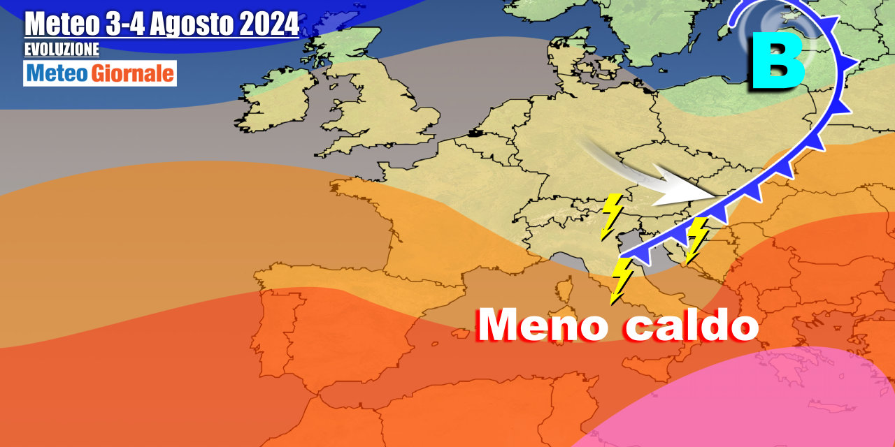Météo Italie : voici les orages avec une chaleur qui se relâchera ce week-end thumbnail