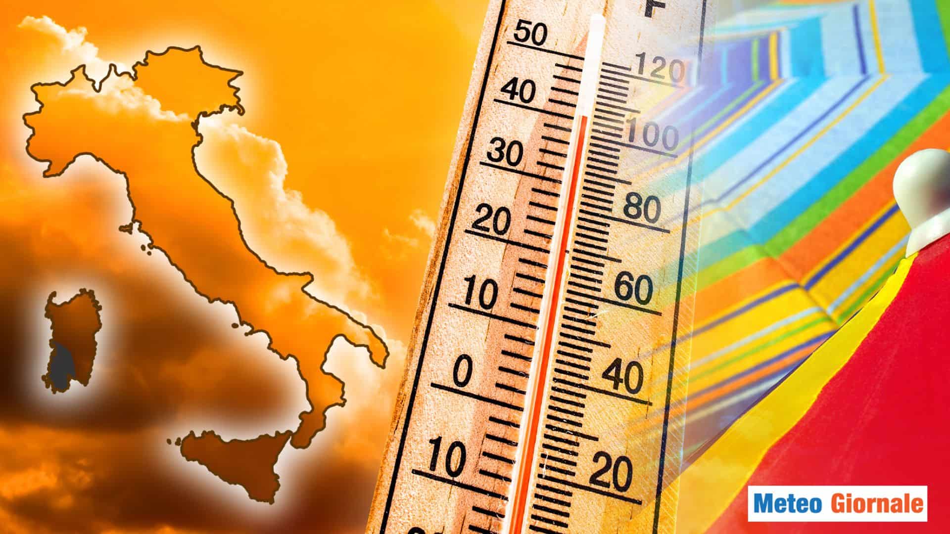 Fiammata AFRICANA per gran parte della settimana, ma non mancheranno i temporali
