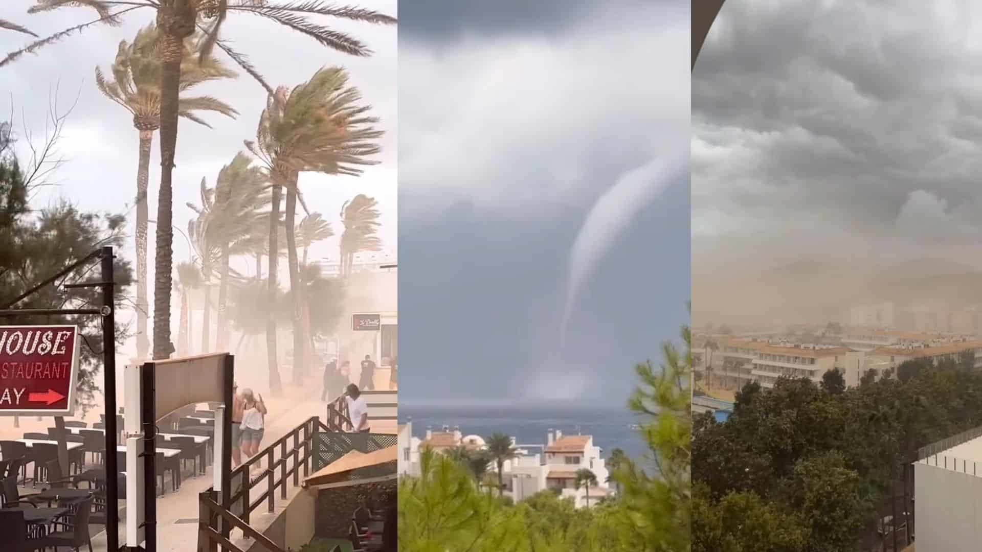 Meteo, scoppia il caso BALEARI. Foto. Serie di supercelle. Il Mediterraneo troppo caldo. Rischio Sardegna e Tirreno