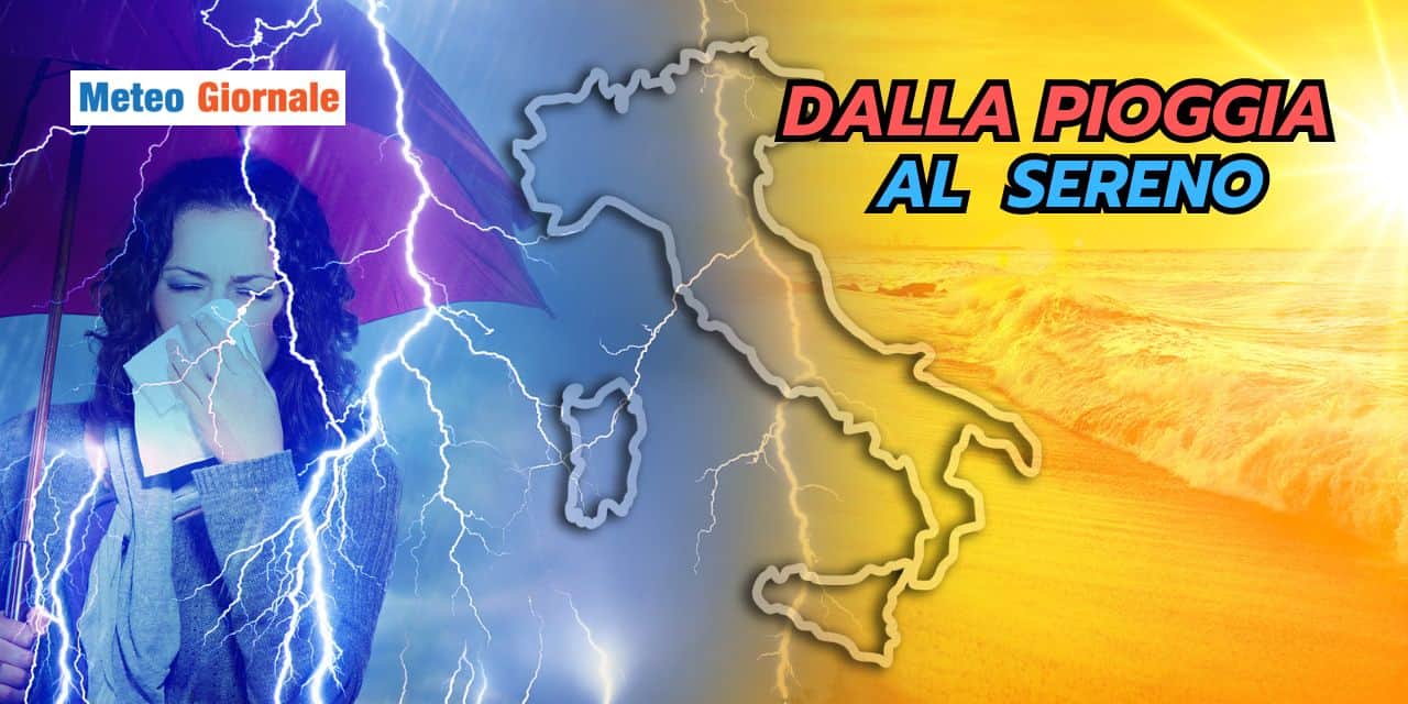 Meteo: dalle piogge ad un breve ritorno del bel tempo