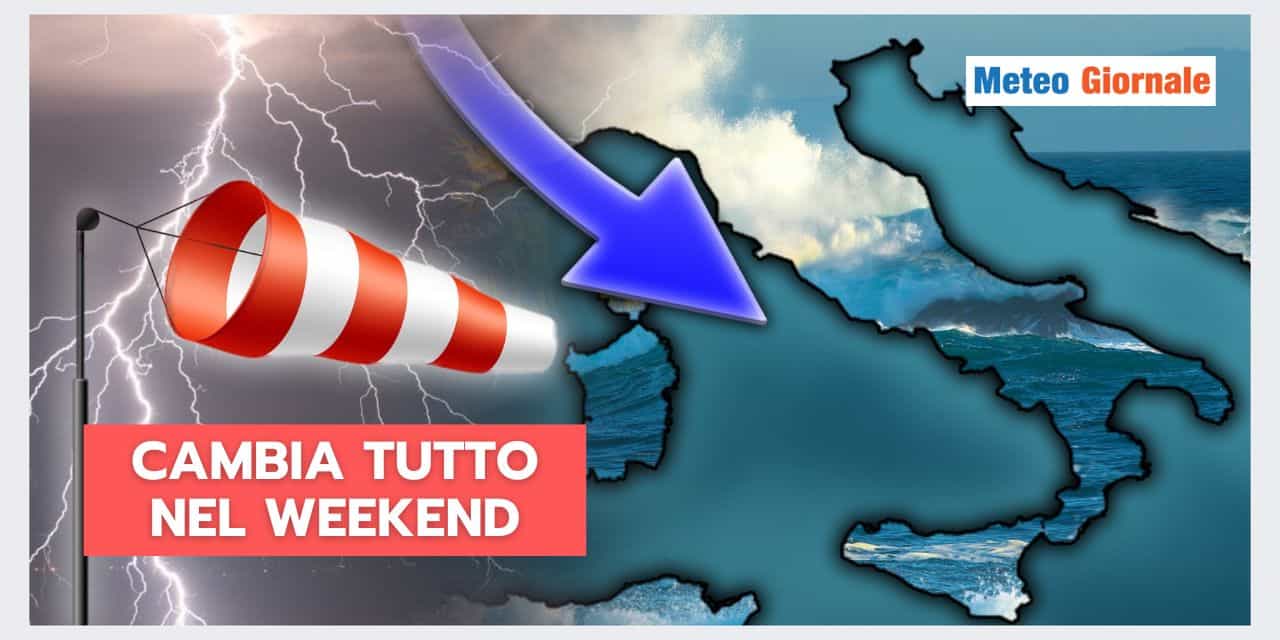 Crollo termico nel weekend, meteo perturbato
