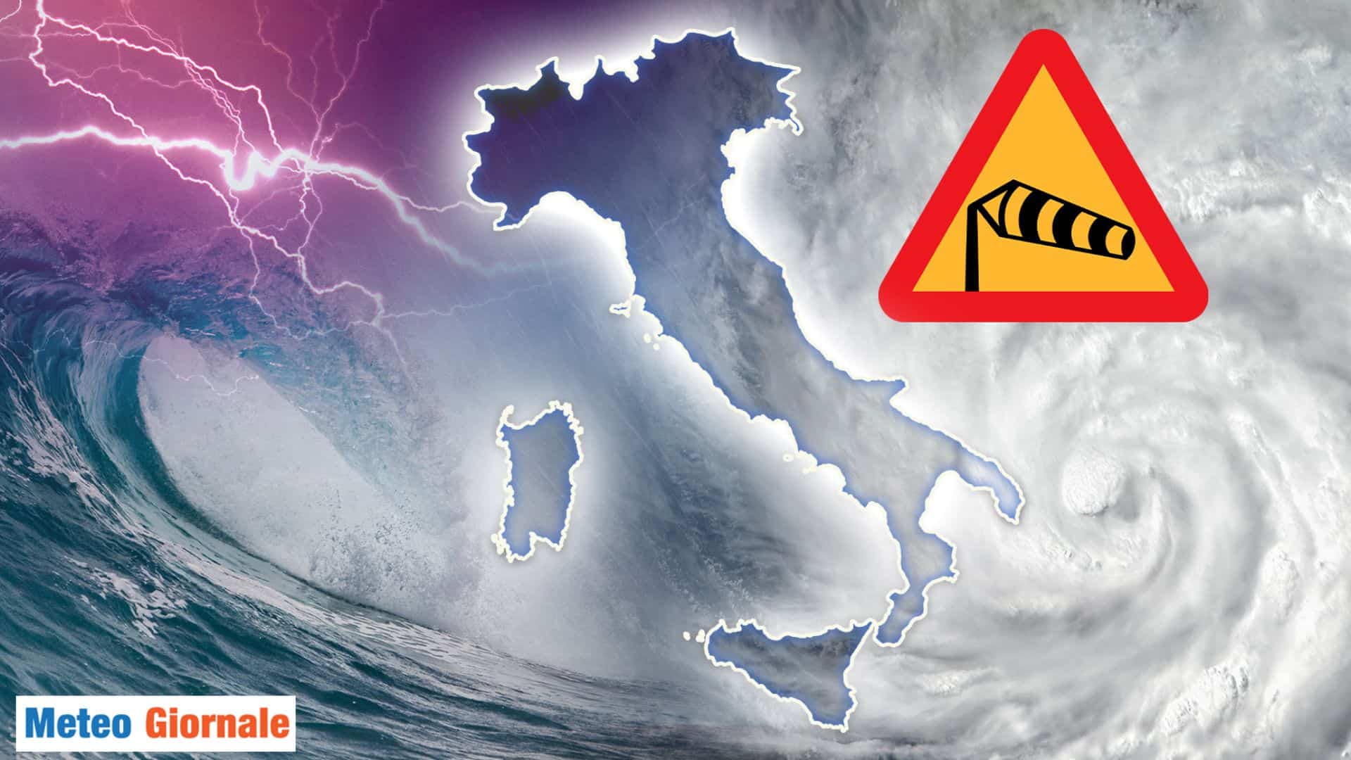 Allerta Meteo della Protezione Civile per oggi e domani 17 Settembre