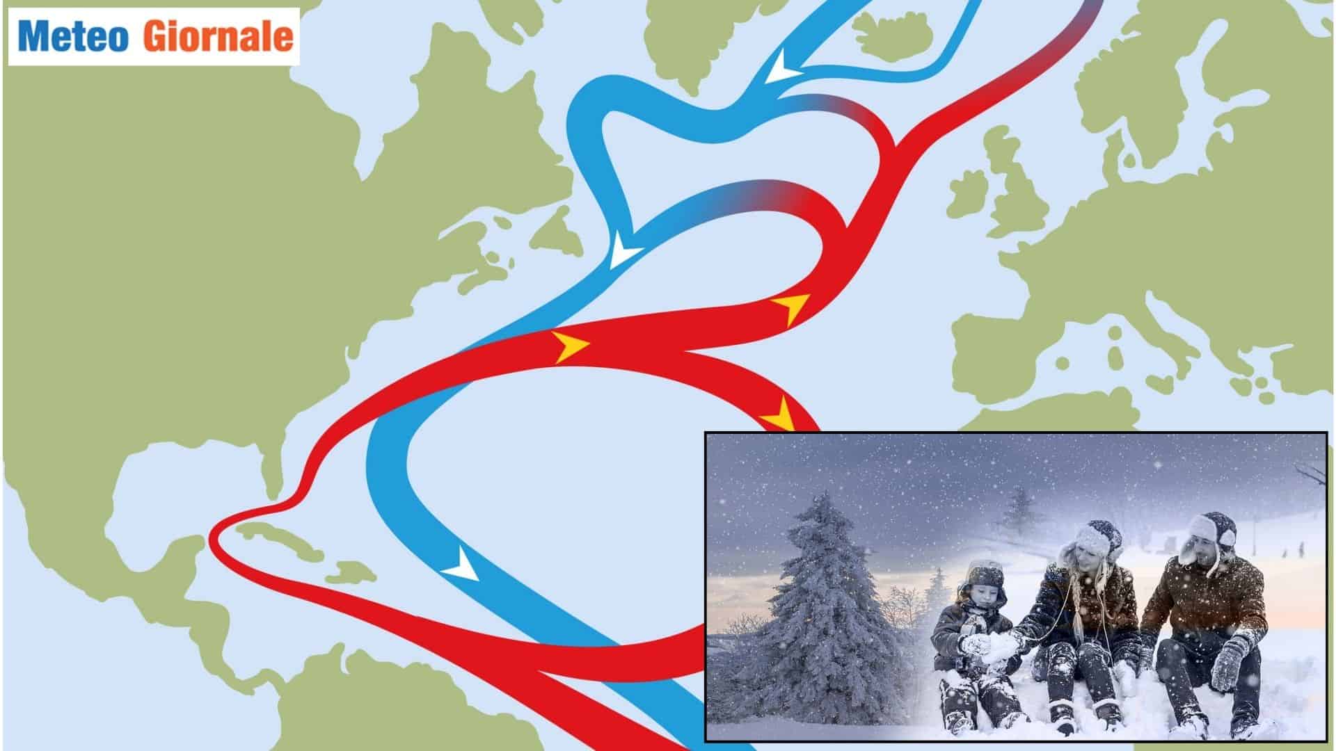 Meteo, il gelo piomberebbe, quando e perché. La Corrente del Golfo sta morendo