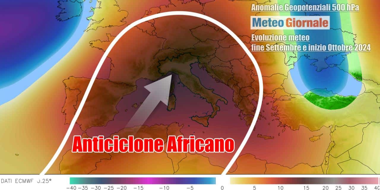 Meteo: escalation del caldo anomalo, ad Ottobre sarà molto peggio