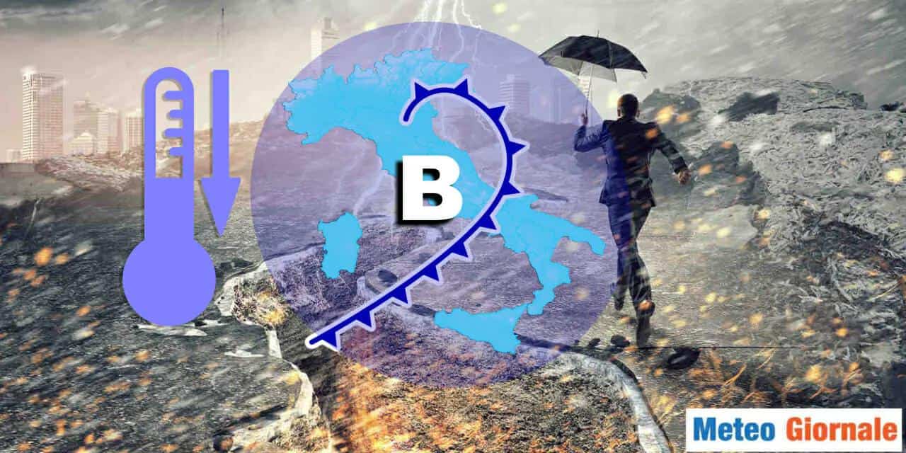 Meteo: ciclone bloccato nella prossima settimana, l’Italia colpita in pieno