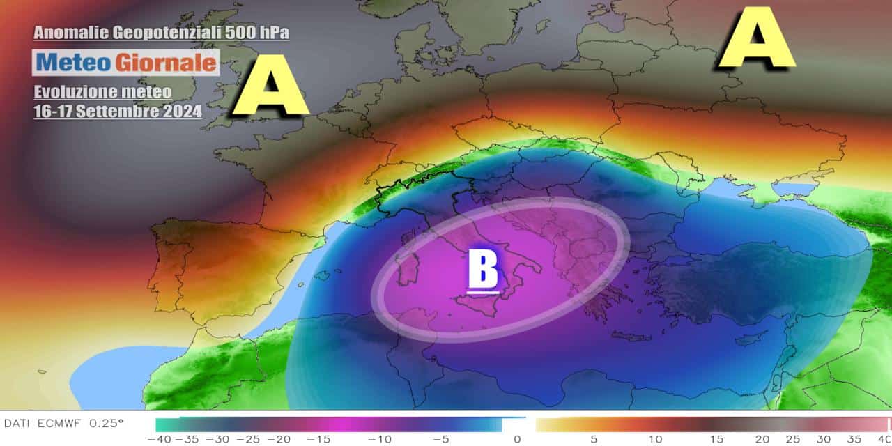 Meteo prossima settimana: l’Italia tornerà nella morsa del Ciclone