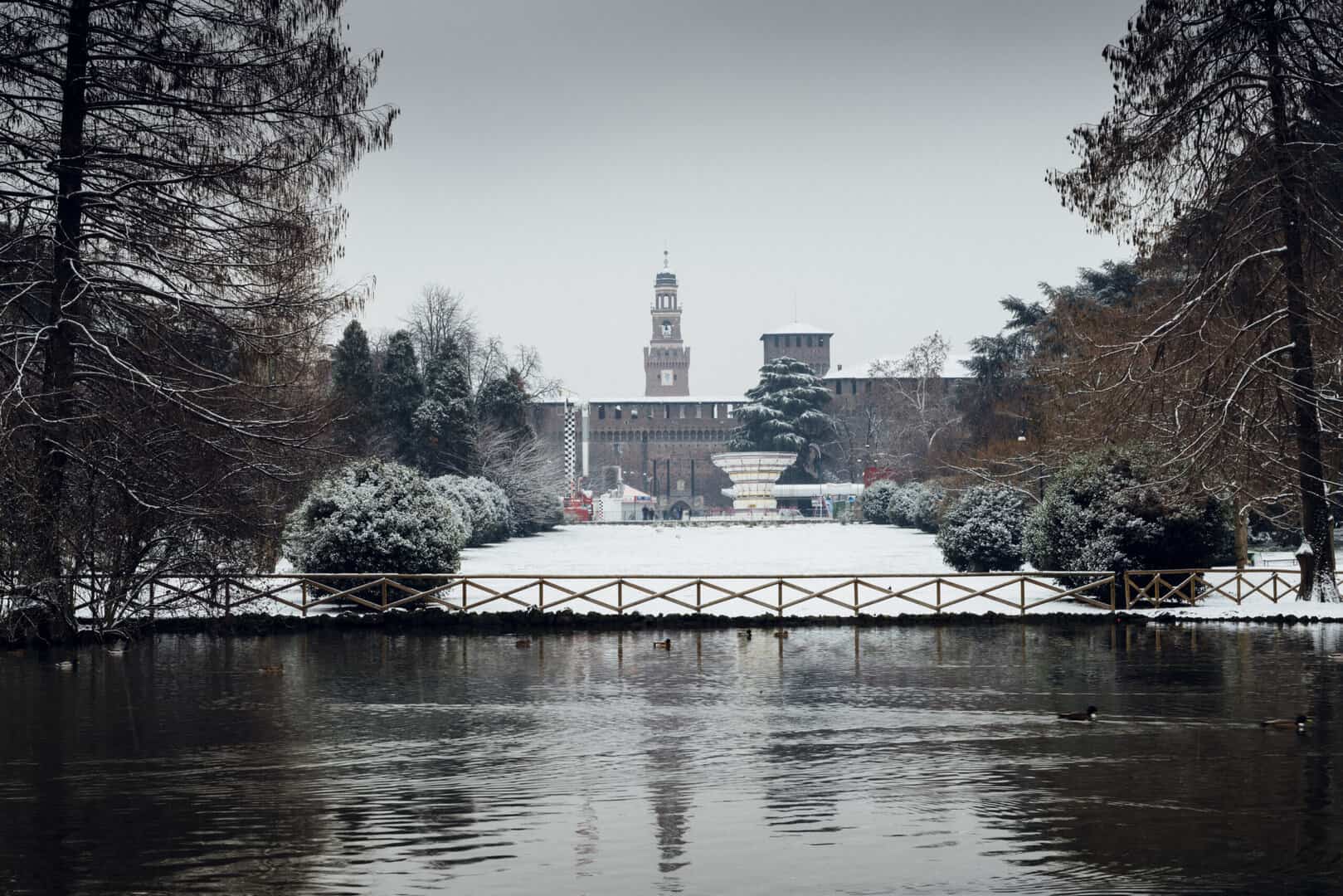 La neve a Milano in attesa dell’Inverno che arriverà