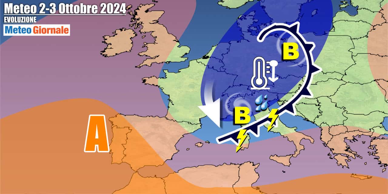 Meteo Italia: ciclone in arrivo e da metà settimana sarà pieno Autunno