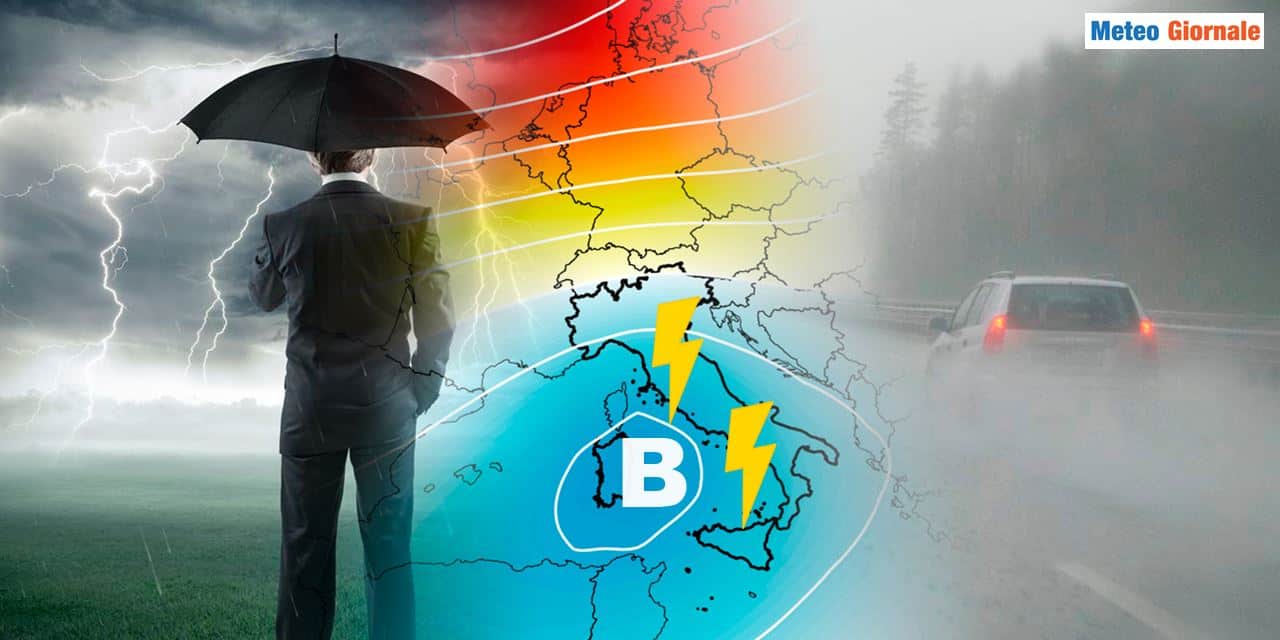 Meteo: c'è maltempo per tutti nella nuova settimana