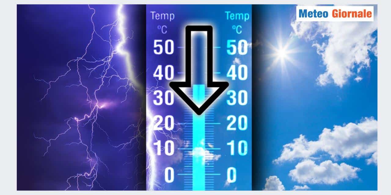 Meteo del weekend con ulteriore calo termico