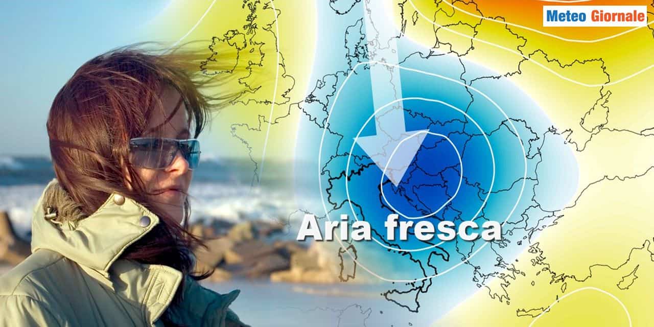 Meteo Weekend: irruzione fresca, temperature sotto le medie