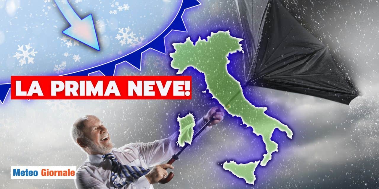 Meteo: perturbazioni a catena, arriva anche la prima neve