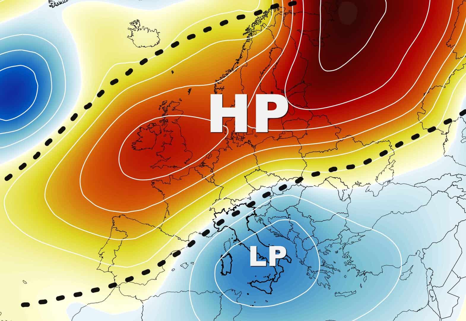 Previsioni meteo prossima settimana: retrogressione goccia fredda, tanto MALTEMPO in vista