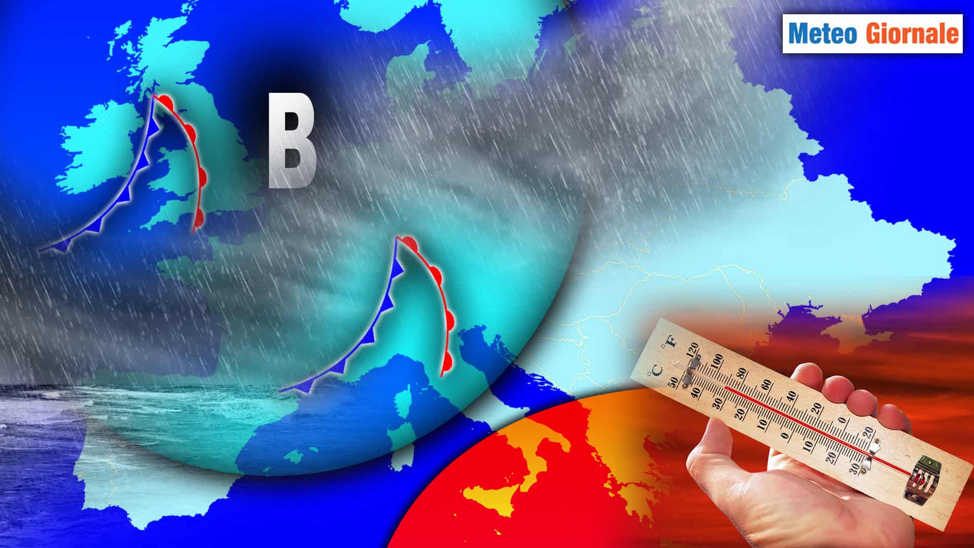 METEO a 15 giorni: serie di perturbazioni atlantiche, ma anche Caldo