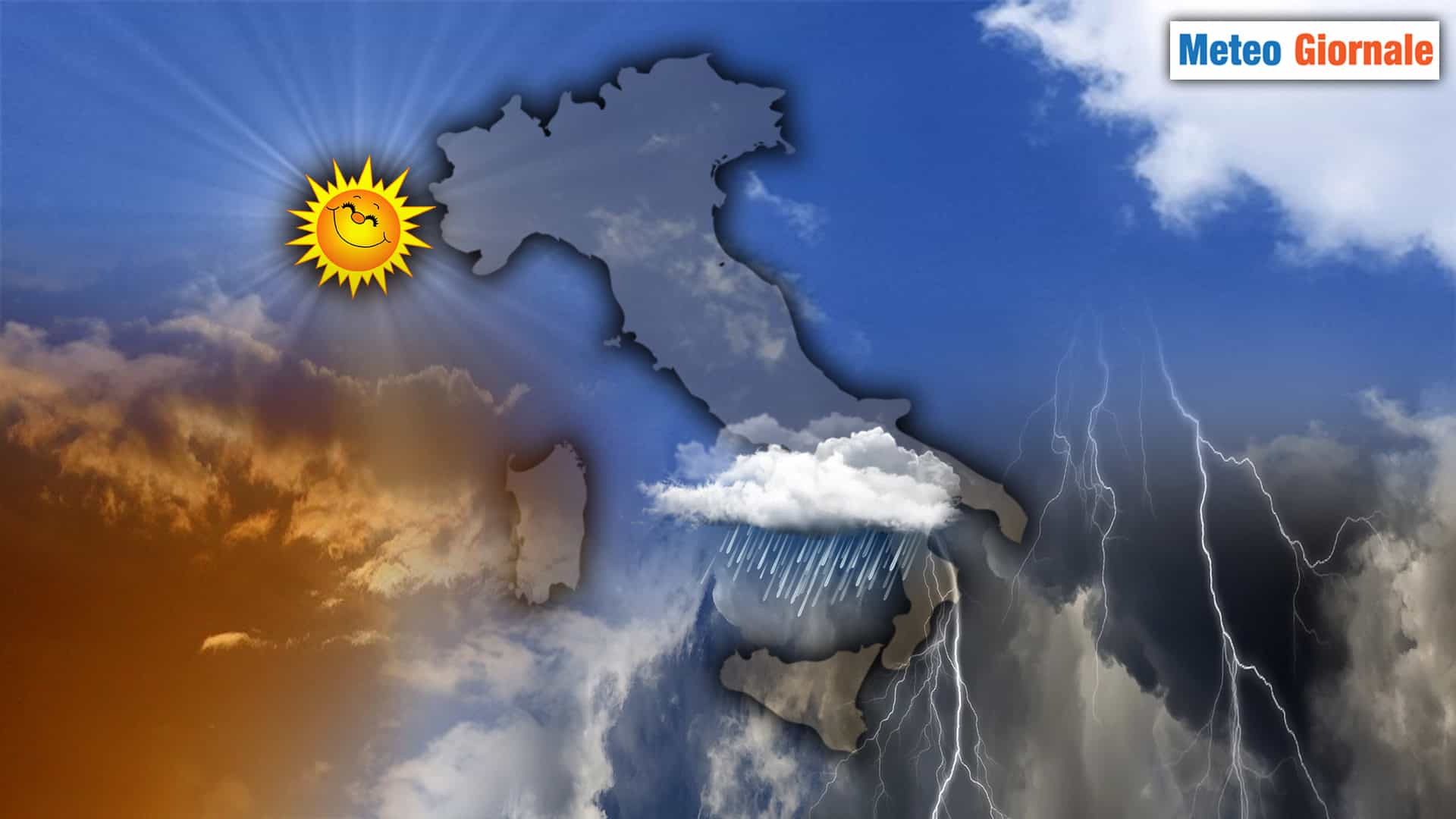 METEO prossima settimana: Nord soleggiato, piogge e temporali al Sud, Centro al limite