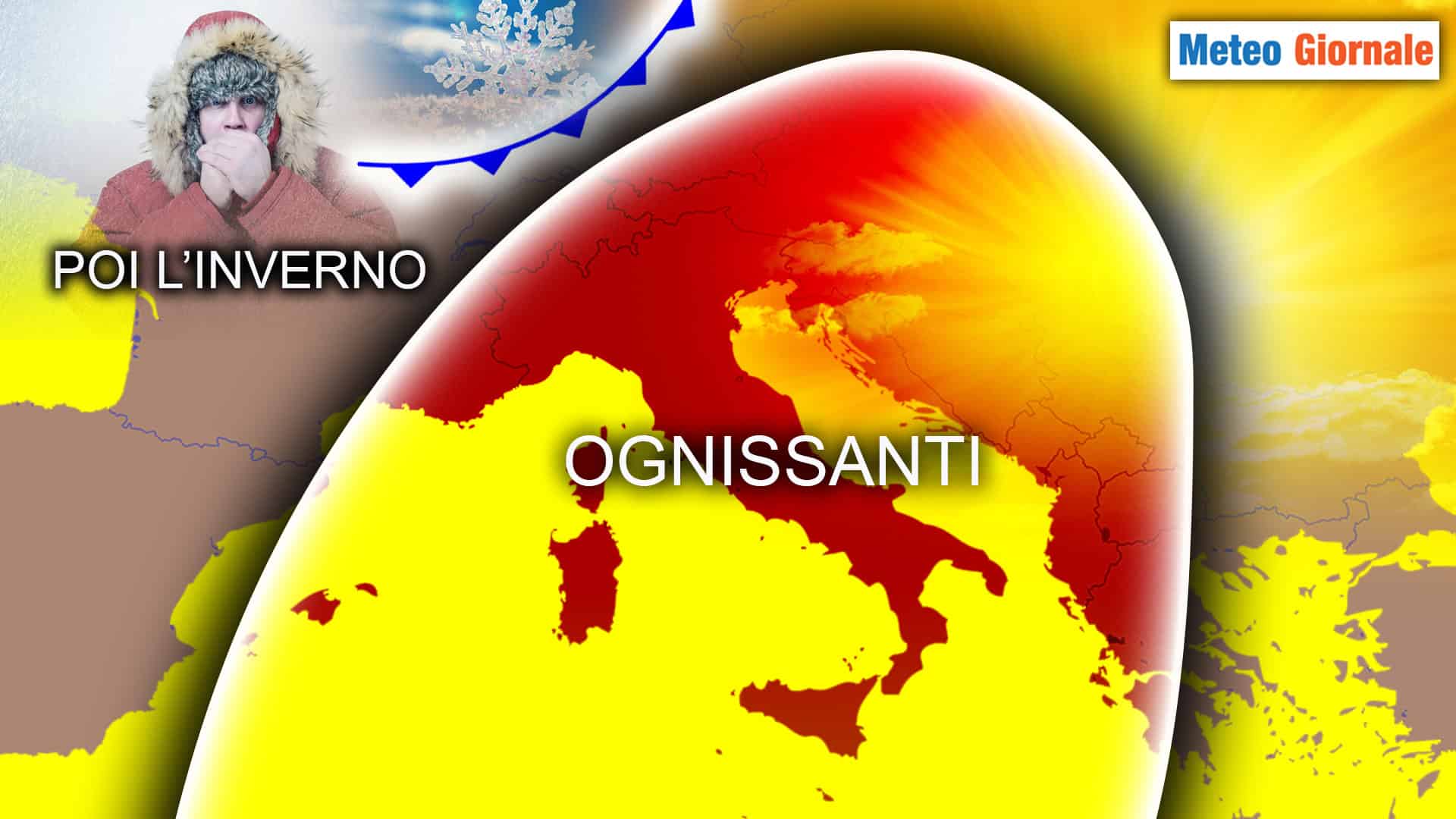 METEO a 15 giorni, verso un netto miglioramento e Ognissanti al sole. Poi Inverno