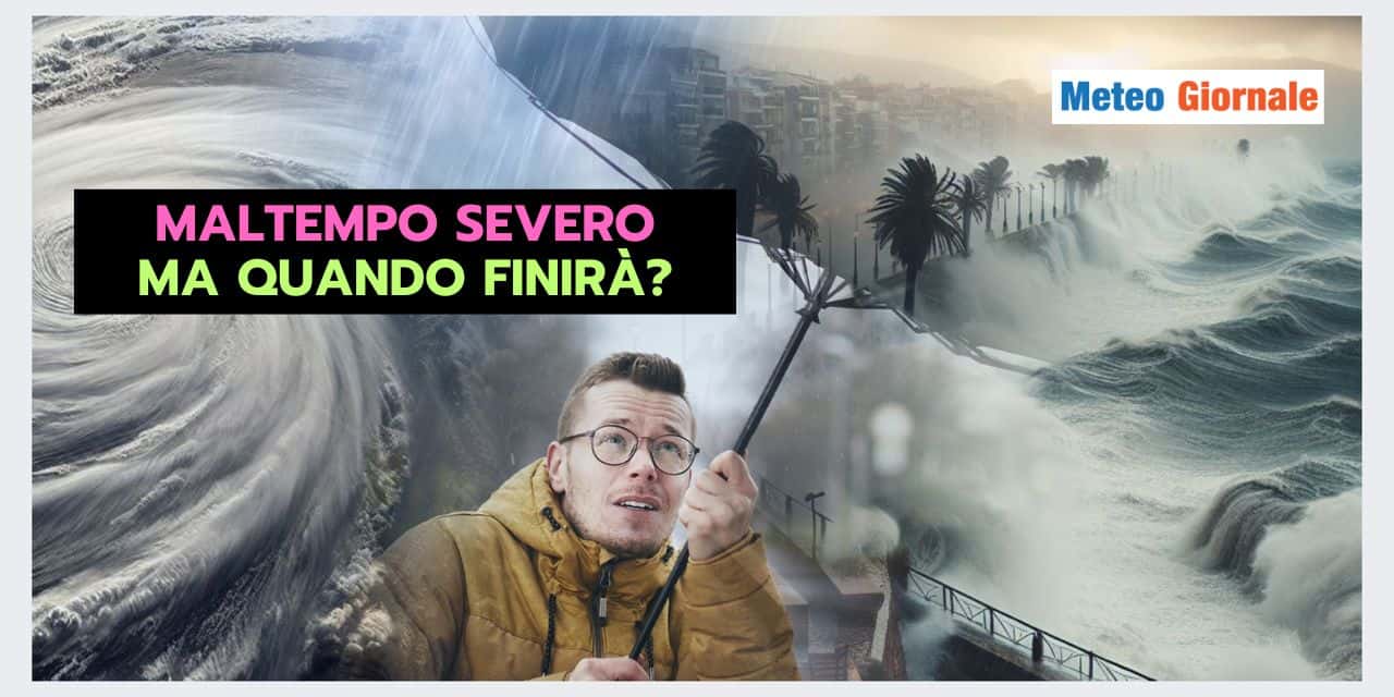 Meteo: maltempo incessante, vediamo quando smette per tutti