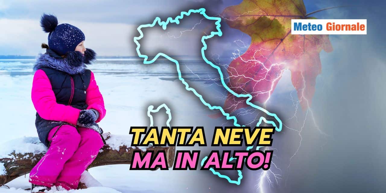 C'è TANTA NEVE ma solo a quote alte, colpa del meteo di Ottobre