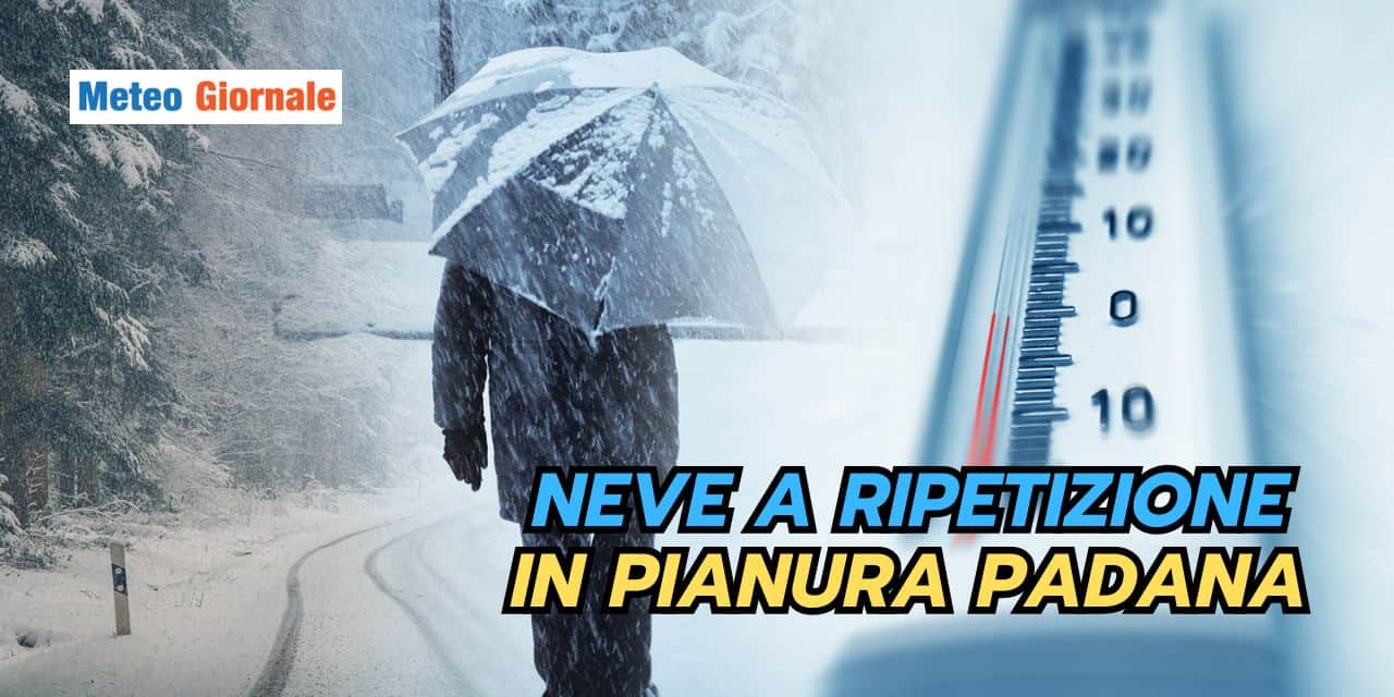 Pianura Padana colpita da neve frequente? Ci sono dei presupposti meteo, ecco quali