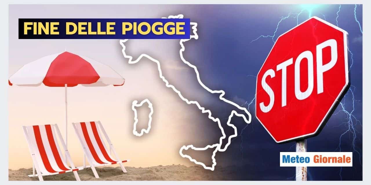 Meteo Italia: STOP PIOGGE, scopri la data