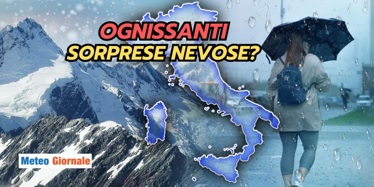 Ognissanti e sorprese nevose dal meteo