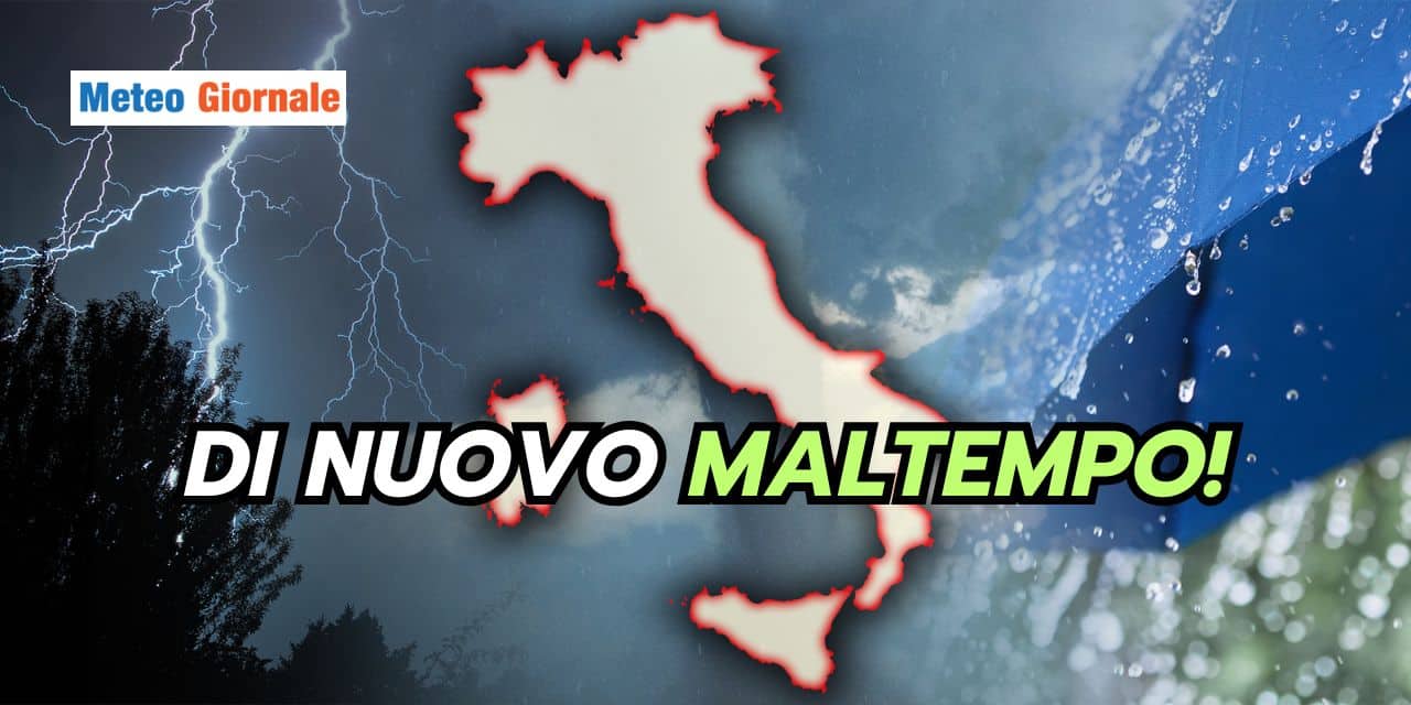 Fermi tutti: da domani ancora forte maltempo! I dettagli meteo