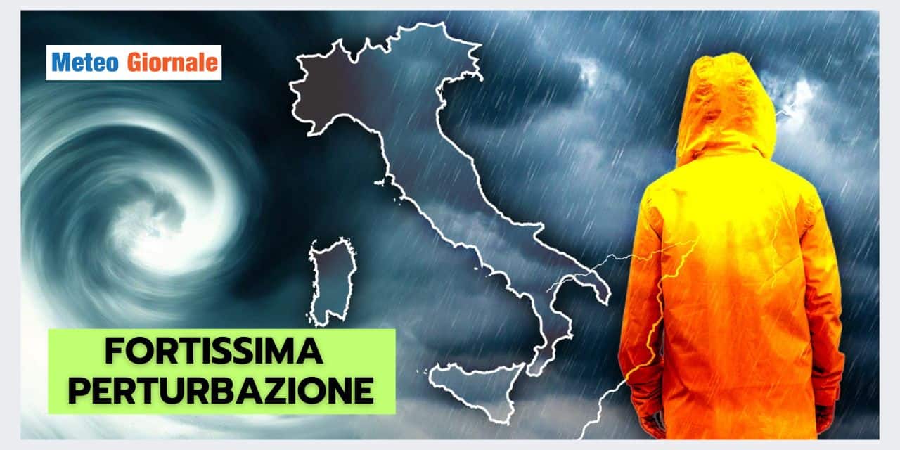 Meteo Italia: FORTE PERTURBAZIONE in atto, scopri quanto durerà