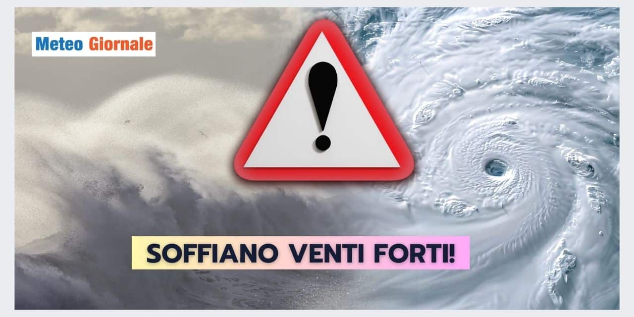 Meteo Italia: VENTI FORTI originati dal ciclone